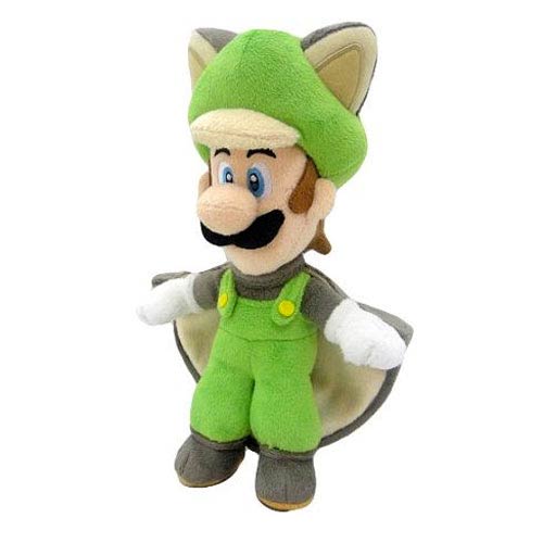 Super Mario Bros. Flying Squirrel Luigi 15-Inch Plush